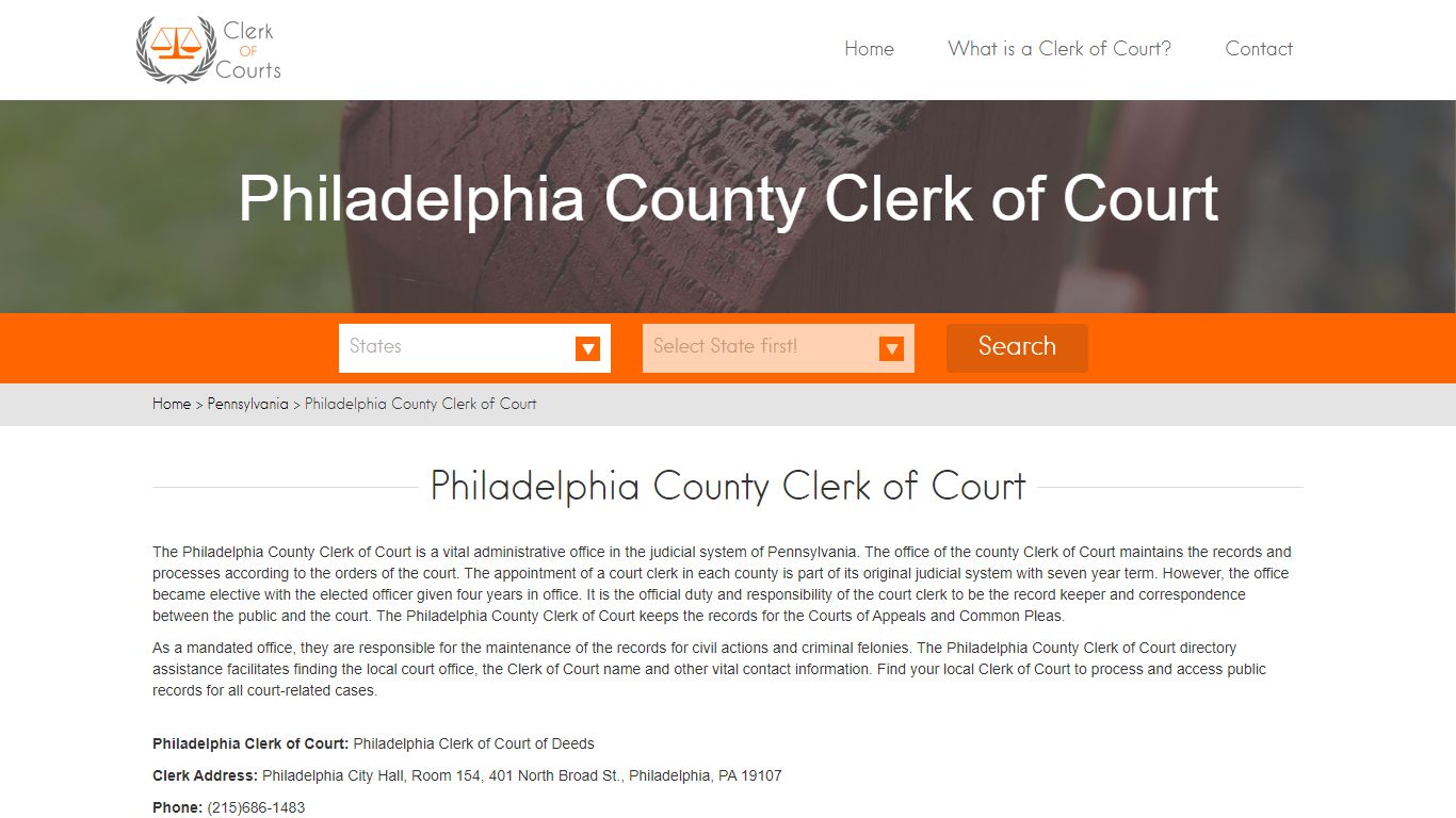 Philadelphia County Clerk of Court